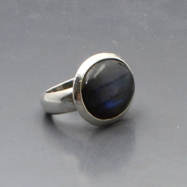 Chunky Labradorite and Silver Ring