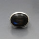 Chunky Labradorite and Silver Ring