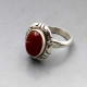 Mexico Silver and Carnelian Ring