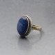 Sodalite and  Silver Ring