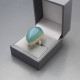 Vintage Chalcedony and Silver Ring