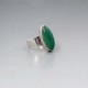 NE FROM Green Chalcedony Silver Ring 