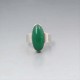 NE FROM Green Chalcedony Silver Ring 