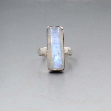 Vintage Moonstone Rectangle Ring