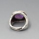 PERLI Amethyst Silver Ring