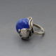 Blue Lapis Lazuli and Silver Ring 