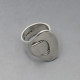 Hans Hansen, Denmark, Modernist  Silver Ring