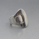 Hans Hansen, Denmark, Modernist  Silver Ring