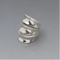 Chunky Silver Statement Ring 
