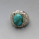 Vintage Betty Bennet Turquoise and Silver Ring