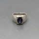 Iolite and Sterling Silver Ring