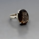 Smokey Quartz Sterling Silver Ring