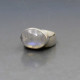 Vintage Chunky Moonstone Silver Ring 