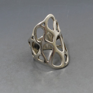 Vintage Silver Abstract Ring