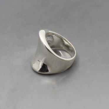 Chunky Silver Sculptural Ring