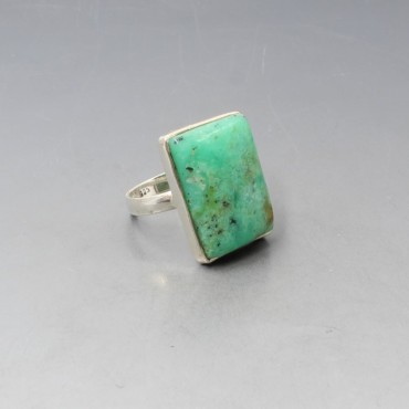 Chrysoprase Sterling Silver Ring