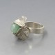 PERLI Aventurine 800 Silver Ring