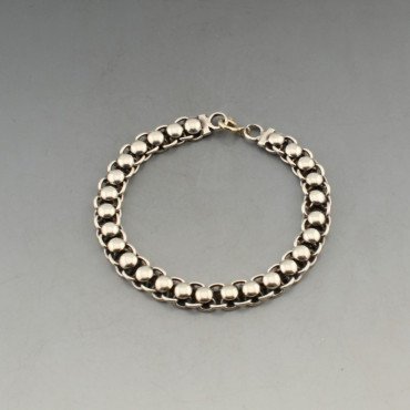 Decorative Silver Chain Bracelet