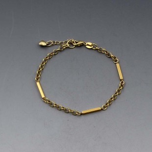Art Deco Gold Vermeil Bar Bracelet