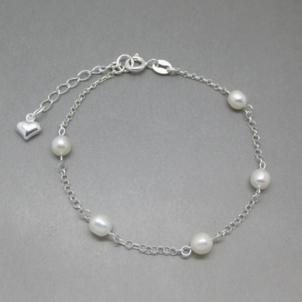 Effy 35 MM105 MM Cultured Freshwater Pearls and 0925 Sterling Silver  Tennis Bracelet  Southcentre Mall