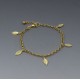 Gold Vermeil Leaves Bracelet