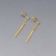 Gold Vermeil Bar Earrings