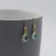 Aquamarine and Gold Drop Earrings