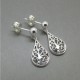 Sterling Silver Pear Drop Earrings 