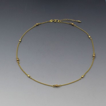 Gold Small Beads Necklace