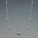Long Sterling Silver Beads Necklace