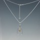 Citrine and Sterling Silver Surround Necklace