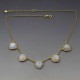 Moonstone Necklace Gold Vermeil