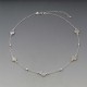 Moonstone Silver Necklace with Beads