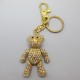 Butler and Wilson Gold Crystal Teddy Bear Key Ring