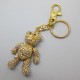 Gold Crystal Butler and Wilson Teddy Bear Key Ring