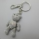Silver Crystal Butler and Wilson Teddy Bear Key Ring