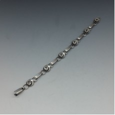 Sten and Laine Rock Crystal and Silver Links Bracelet