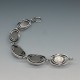 PERLI Germany Oval Amber and Silver Eclipse Bracelet
