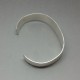 Solid Sterling Silver Hallmarked Bangle with Textured Finish
