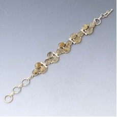 Rutilated Quartz Silver Bracelet