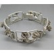 John Lauritzen Denmark Silver Flower Link Bracelet