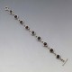Amethyst and Silver Disc Bracelet