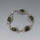 Jade and Sterling Silver Bracelet