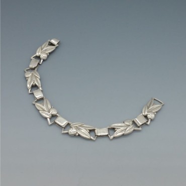 B Munksgaard Art Deco Silver Bracelet