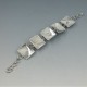 Blue Lapis Lazuli and Silver Bracelet