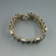 Black Onyx and Sterling Silver Art Deco  Bracelet
