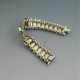 Black Onyx and Sterling Silver Art Deco  Bracelet