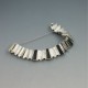 Black Onyx and Sterling Silver Art Deco  Bracelet