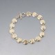 Herman Siersbol Sterling Silver Flower Bracelet
