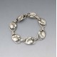 C Brumberg Hansen 830 Silver Floral Bracelet